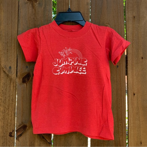 Vintage 80s Jumping Cyminee kids T-shirt size S 6-8 - Picture 1 of 6